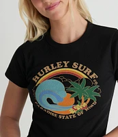 Hurley Ashbury Short Sleeve Baby Rib Knit T-Shirt