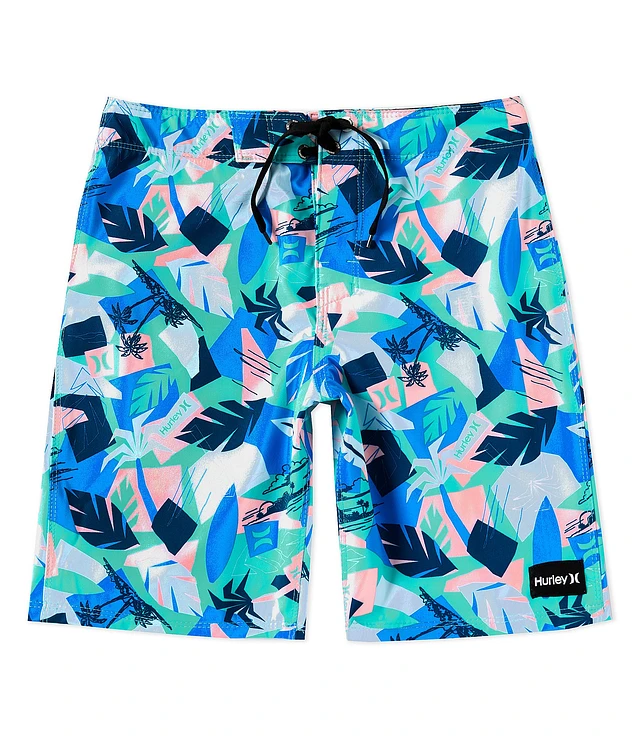 Boys Board Shorts Swimwear Hurley Boys Black Toucan Print Swim