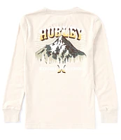 Hurley Big Boys 8-20 Long Sleeve Peaks Graphic T-Shirt