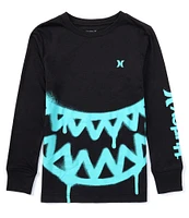 Hurley Big Boys 8-20 Long Sleeve Sharkbait T-Shirt