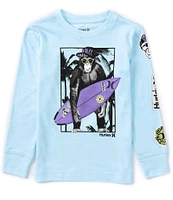 Hurley Big Boys 8-20 Long Sleeve Still In Biz Graphic T-Shirt