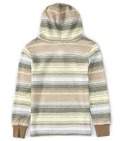 Hurley Big Boys 8-20 Long Sleeve Stripe Design Surf Poncho Pullover Hoodie