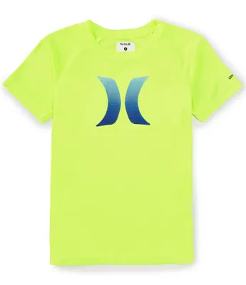 Hurley Big Boys 8-20 Short Sleeve Ombre Logo UPF 50+ T-Shirt