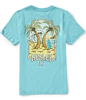Hurley Big Boys 8-20 Short Sleeve Palm Beach Graphic T-shirt