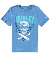Hurley Big Boys 8-20 Short-Sleeve Rock Skull T-Shirt