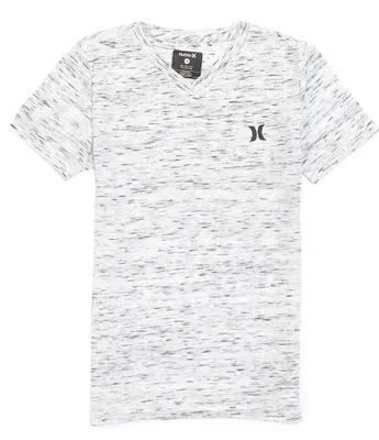 Hurley Big Boys 8-20 Short Sleeve V-Neck Cloud Slub Staple T-Shirt