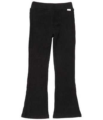 Hurley Big Girls 7-16 Brushed-Rib-Knit Flare-Leg Pants