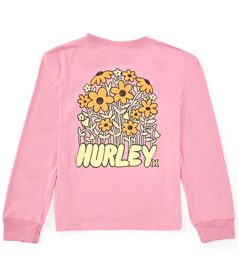 Hurley Big Girls 7-16 Long Sleeve Flowers Grow Graphic T-Shirt