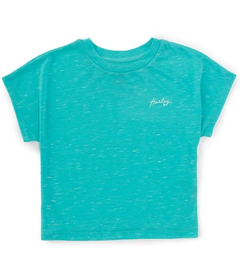 Hurley Big Girls 7-16 Short Sleeve Cloud Slub Dolman Top