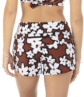 Hurley Bold Daisy Print Swim Cover-Up Board Short