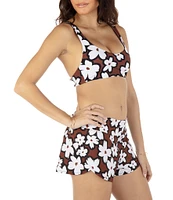 Hurley Bold Daisy Print Swim Cover-Up Board Short