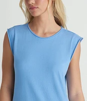 Hurley California Cap Sleeve Loose Knit Jersey Long Dress
