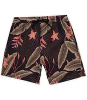 Hurley Cannonball Dark Tropical 17#double; Outseam Volley Shorts