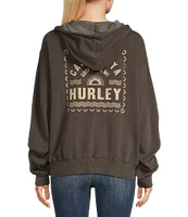 Hurley Casa Playa Long Sleeve Fleece Graphic Hoodie