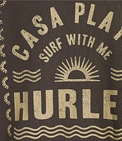 Hurley Casa Playa Long Sleeve Fleece Graphic Hoodie