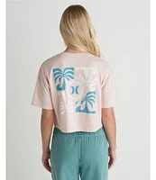 Hurley Coast To Coast Short Sleeve Boxy Cropped T-Shirt