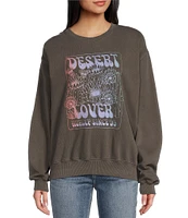 Hurley Desert Lover Long Sleeve Boyfriend Fleece Graphic Sweatshirt