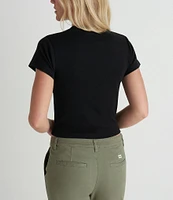 Hurley El Dorado Short Sleeve Cropped Graphic Baby Rib Knit T-Shirt