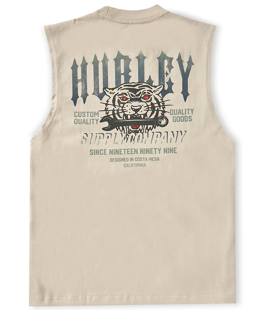 Hurley Forged Muscle Tee Graphic Tank Top