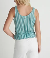 Hurley Hidden Treasures Sleeveless Stripe Dobby Tank Top