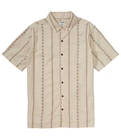 Hurley Jaquard Rincon Short Sleeve Button Front Woven Shirt