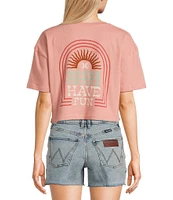 Hurley Leisure Short Sleeve Boxy Cropped Graphic T-Shirt