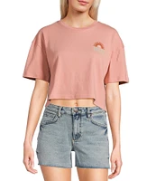 Hurley Leisure Short Sleeve Boxy Cropped Graphic T-Shirt