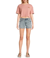 Hurley Leisure Short Sleeve Boxy Cropped Graphic T-Shirt