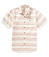 Hurley Lido Horizontal Stripe Short Sleeve Woven Shirt
