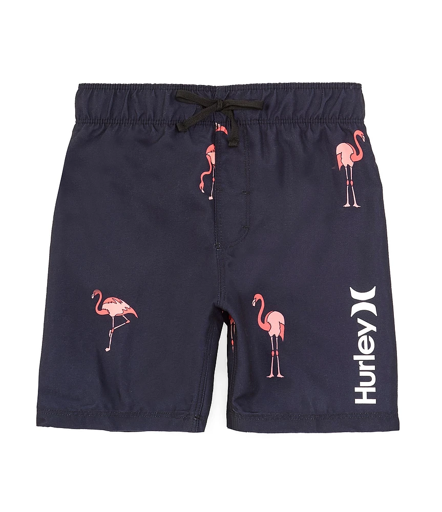 Hurley Little Boys 2T-4T Flamingo Swim Trunks