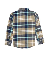 Hurley Little Boys 2T-7 Long Sleeve Santa Cruz Flannel Shirt