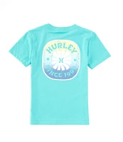 Hurley Little Boys 2T-7 Short Sleeve Radial Graphic T-Shirt