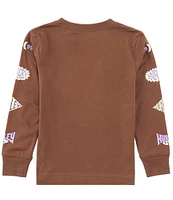 Hurley Little Boys 4-7 Long Sleeve Badge Graphic T-Shirt