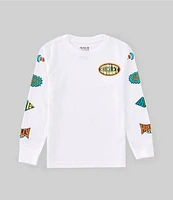 Hurley Little Boys 4-7 Long Sleeve Badge Graphic T-Shirt