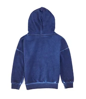 Hurley Little Boys 4-7 Long Sleeve Washed Fleece Icon Logo Hoodie