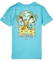 Hurley Little Boys 4-7 Short Sleeve Palm Beach Graphic T-Shirt