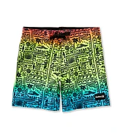Hurley Little Boys 4-7 Squiggle Boardshorts