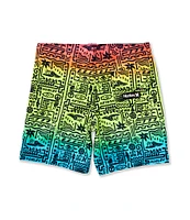 Hurley Little Boys 4-7 Squiggle Boardshorts
