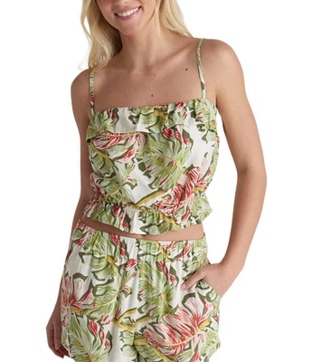 Hurley Malibu Sleeveless Floral Printed Camisole