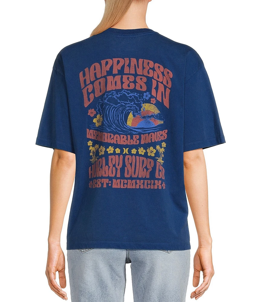 Hurley Memorable Waves Short Sleeve Graphic T-Shirt