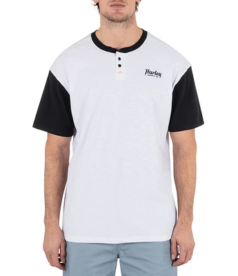 Hurley Merchant Short-Sleeve Color Block Slub Jersey T-Shirt