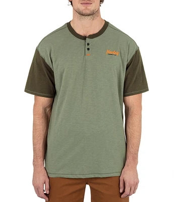Hurley Merchant Short-Sleeve Color Block Slub Jersey T-Shirt