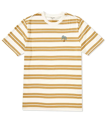 Hurley Naturals Stripe Palm Tree Short Sleeve T-Shirt