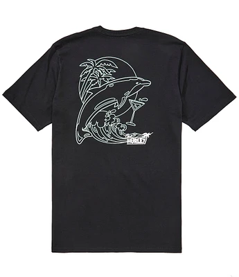 Hurley Porpoise Dolphin Short Sleeve Graphic T-Shirt