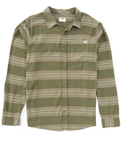 Hurley Portland Long Sleeve Striped Organic Flannel Woven Shirt