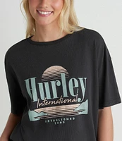 Hurley Racquet Graphic Short-Sleeve Boyfriend T-Shirt