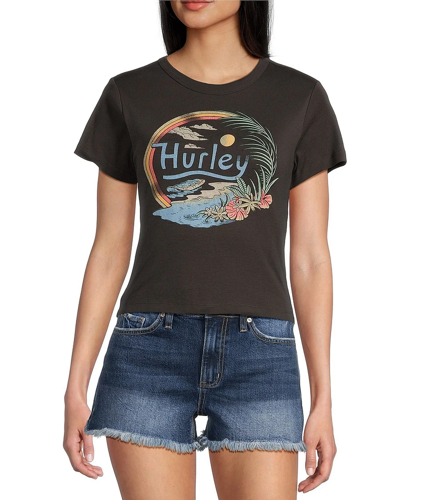 Hurley Retro Beach Baby Short Sleeve Graphic T-Shirt