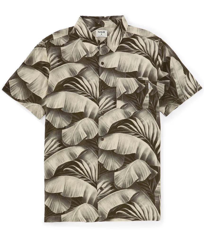 Hurley Short Sleeve Rincon Fern Print Woven Shirt