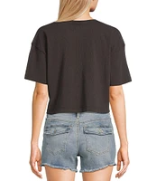 Hurley Society Islands Short Sleeve Boxy Cropped T-Shirt