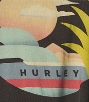 Hurley Society Islands Short Sleeve Boxy Cropped T-Shirt